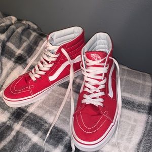 Red high top vans